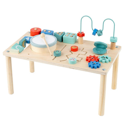 SNAPPSY Wooden Activity Table Kids Early Learning Toys for 1 2 3 4 Year Old Children