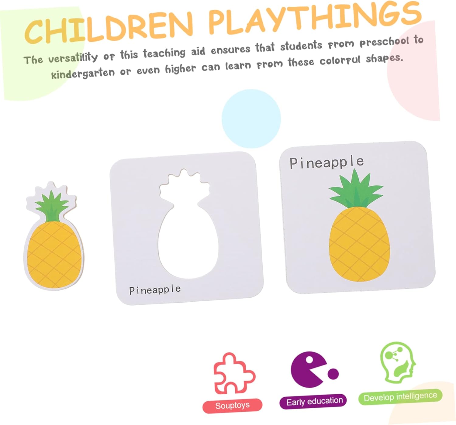 CIYODO 1 Game Puzzle Cognitive Word Animal Matching Puzzle Game Letter Learning Game Learning Cards Parent-child Tin Box Wooden Game Set