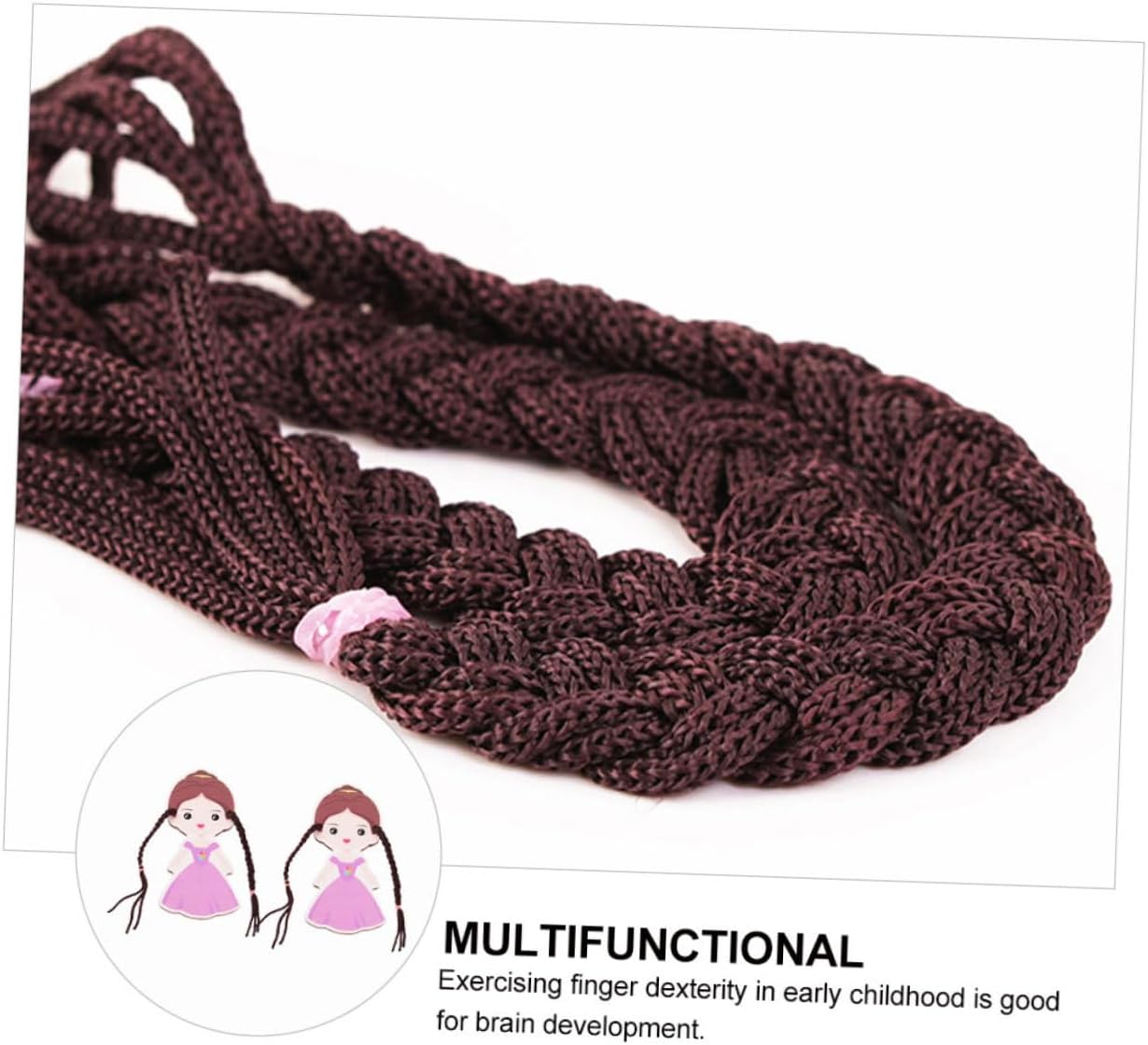 BESPORTBLE 2 Piezas Juguetes De Trenza De Madera para Juguetes Trenzados Mano Años Primera Infancia