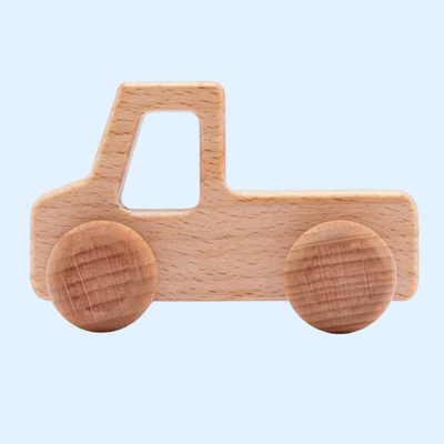Fidtoy Voiture en Bois Wonder Wheels pour Tout-Petits, Jouet d'Apprentissage Montessori
