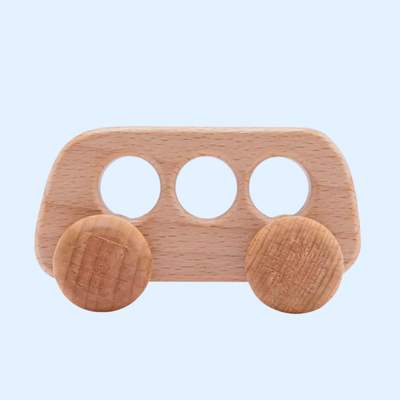 Fidtoy Voiture en Bois Wonder Wheels pour Tout-Petits, Jouet d'Apprentissage Montessori