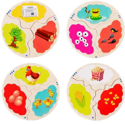 Wooden Evolution Puzzle-Mathematics toys