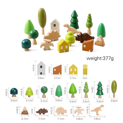 Children's Solid Wood Jenga Early Education Cognitive Toys