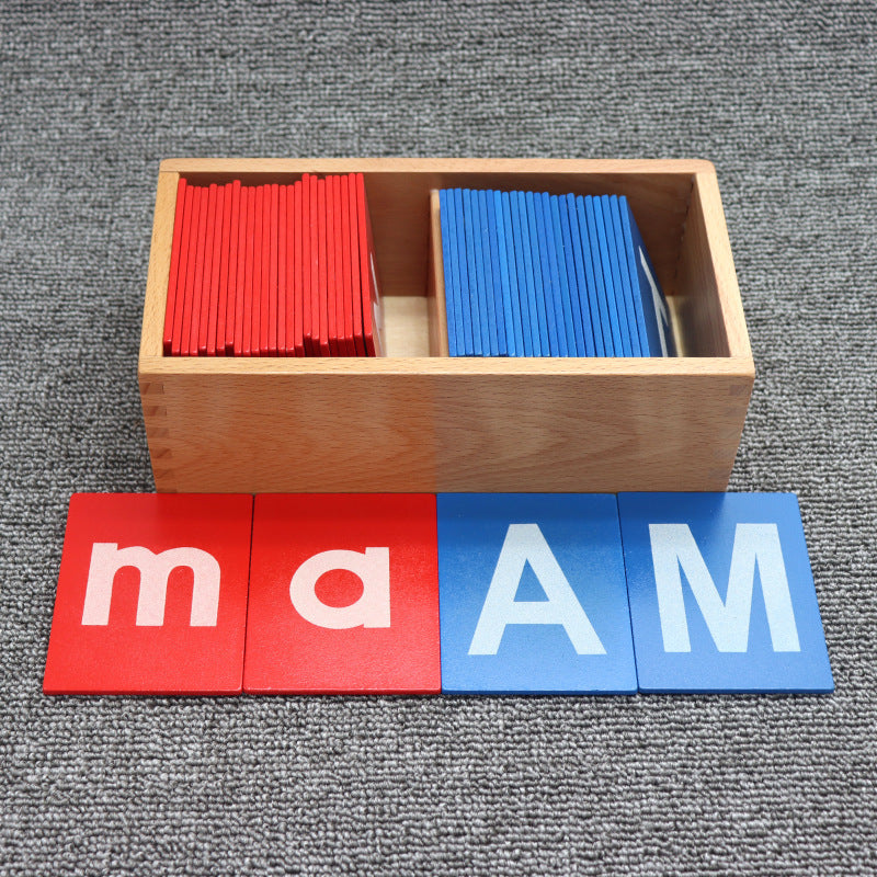 Large Montessori Sandpaper Alphabet Set Upper and Lower Cases