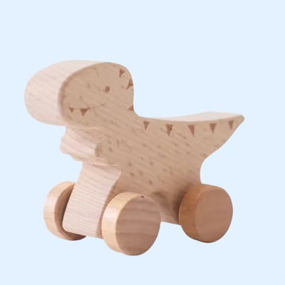 Fidtoy Voiture en Bois Wonder Wheels pour Tout-Petits, Jouet d'Apprentissage Montessori