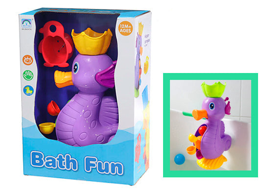 Fidtoy Seahorse Bath Shower Toy Montessori Sensory Water Play Bath Toy for Toddlers