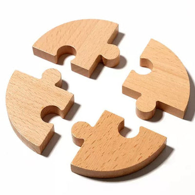 Puzzle en bois rond Montessori
