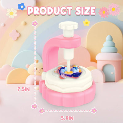 Fidtoy DIY Bouquet de Fleurs en Tissu Machine à Tricoter – Jouet Éducatif Créatif pour Enfants