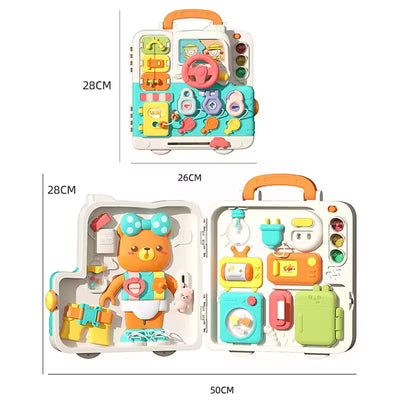 Kit de tablero de actividades sensoriales con luz y sonido Mega Multi-actividades para aprendizaje - 514