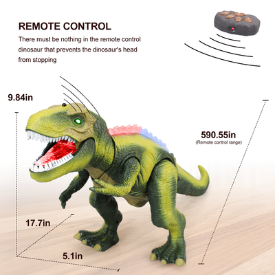 Fidtoy Dinosaurio LED de Juguete a Control Remoto para Niños con Rugido