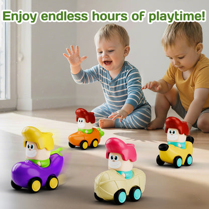 6PCS Press to Go Car Toys