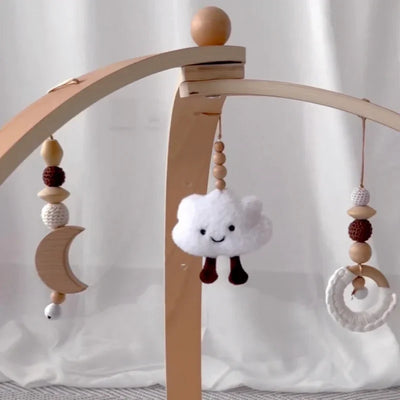 Portique d'éveil en bois Jouets Montessori