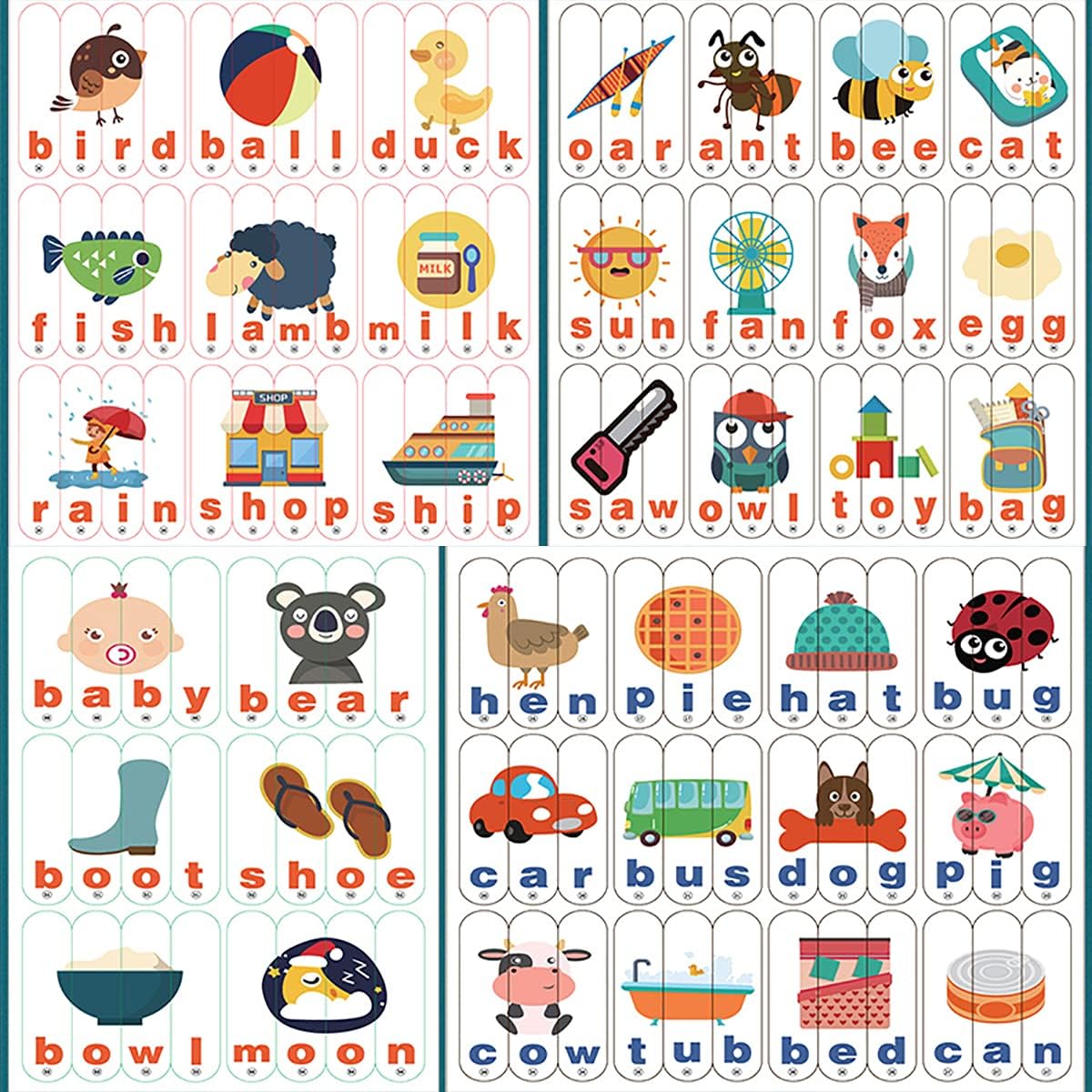 Wooden Spelling Learning Stick Puzzle - 567