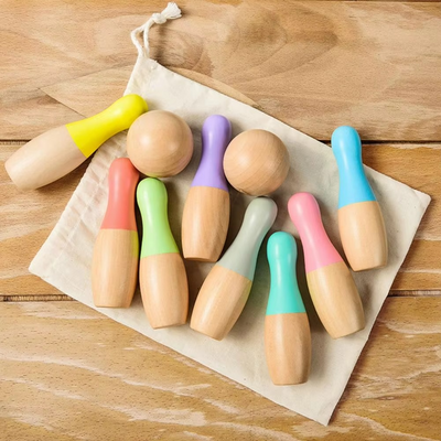 Jeu de bowling en bois pour enfants