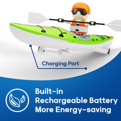 Kids Remote Control Boat Toy (Green)