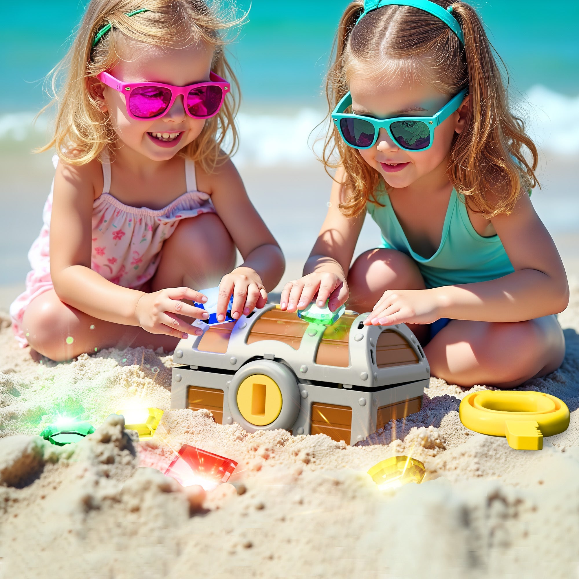 Pool Wave Kids Diving Pool Toy, Treasure Chest Water Dive Game