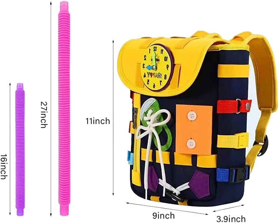 Toddler Busy Learning Kit with Pop Tubes Backpack - 926