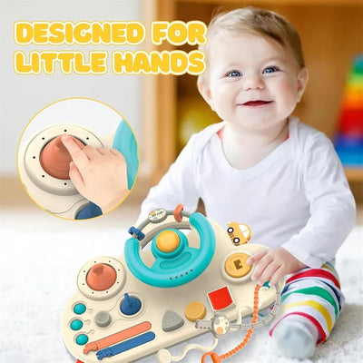 Busy Activity Steering Wheel Baby Pull String Toy - 583