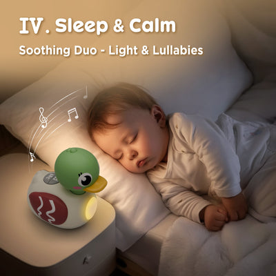 Fidtoy Baby Musical Duck Toy with Light and Sound