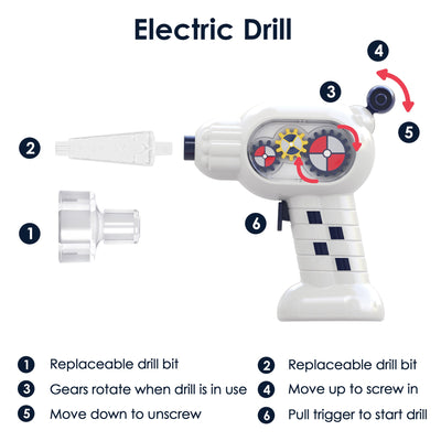 Fidtoy Interstellar Assembly Rocket Toy with Lights and Sounds