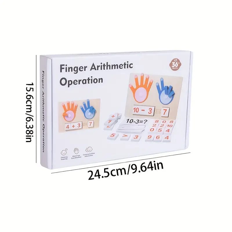Finger Arithmetic Operation Wooden Math Kit - 826