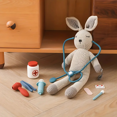 Kit de Jeu de Docteur pour Enfants – Kit Médical Montessori et Jouet d'Imitation pour Tout-Petits