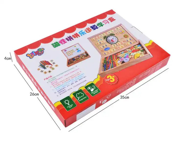 2in1 Magnetic Arithmetic Learning Puzzle Board - 000