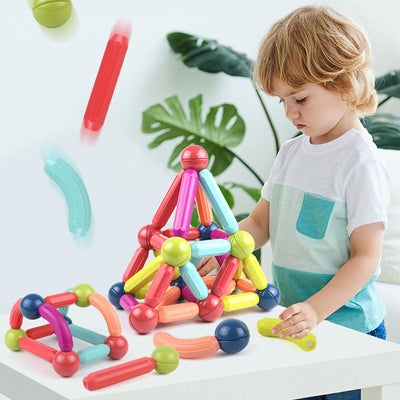 Juguete de construcción Fidtoy Magnetic Blocks STEM para niños de 3 años en adelante