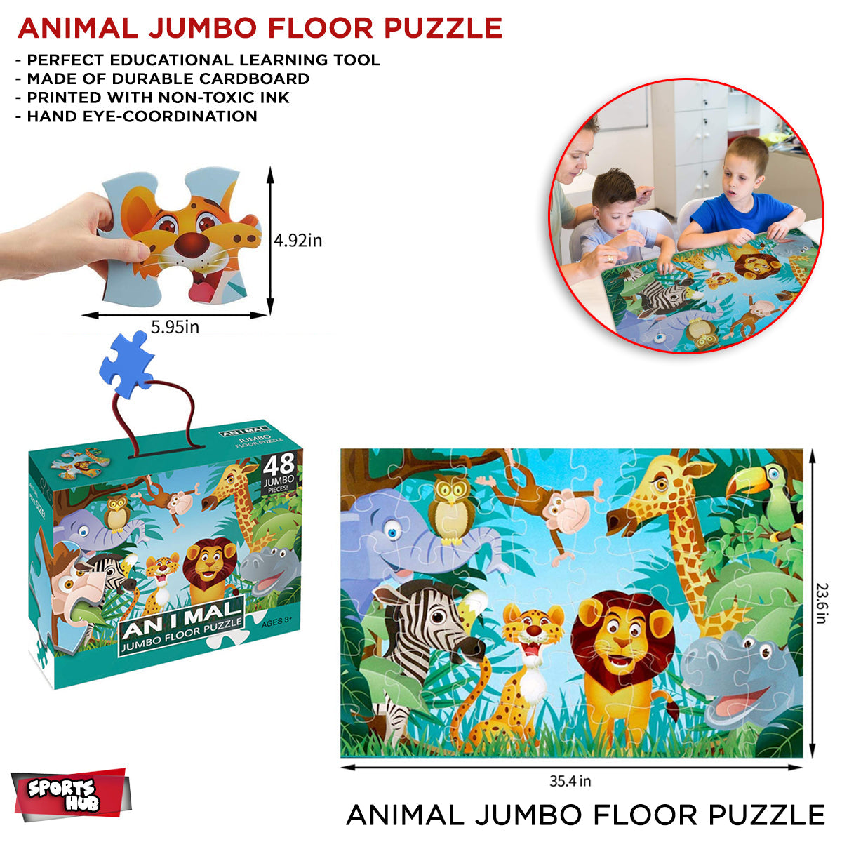 Animal Jigsaw Puzzle 48 Pcs