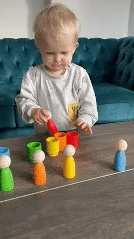 Juguete Montessori para reconocer fácilmente los colores principales