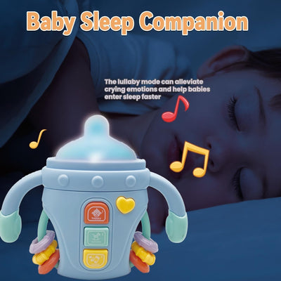 Bouteille de confort mignonne Lumière et musique Jouet sensoriel pour bébé - 802