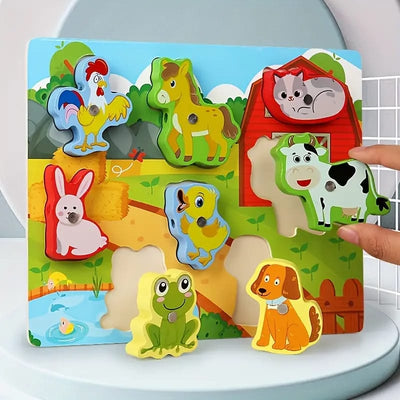 3D Magnetic Lacing Colorful Puzzle - Random Design - 003