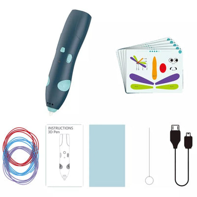 3D Pen - Rechargeable Fun Printing & Drawing Tool for Kids & Artists