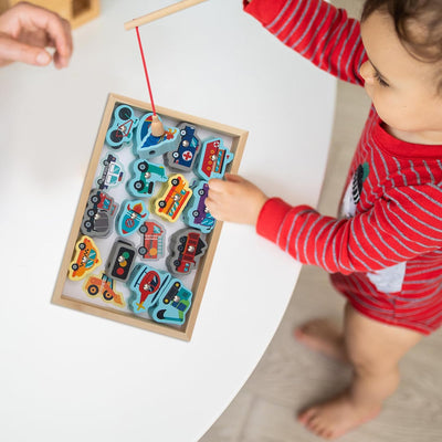 Wooden Fishing Toys,Magnetic Fishing Games with Vivid Design and Kid-Friendly - Fishing Game for Toddlers, Magnetic Fishing Toys, Gift for Kids
