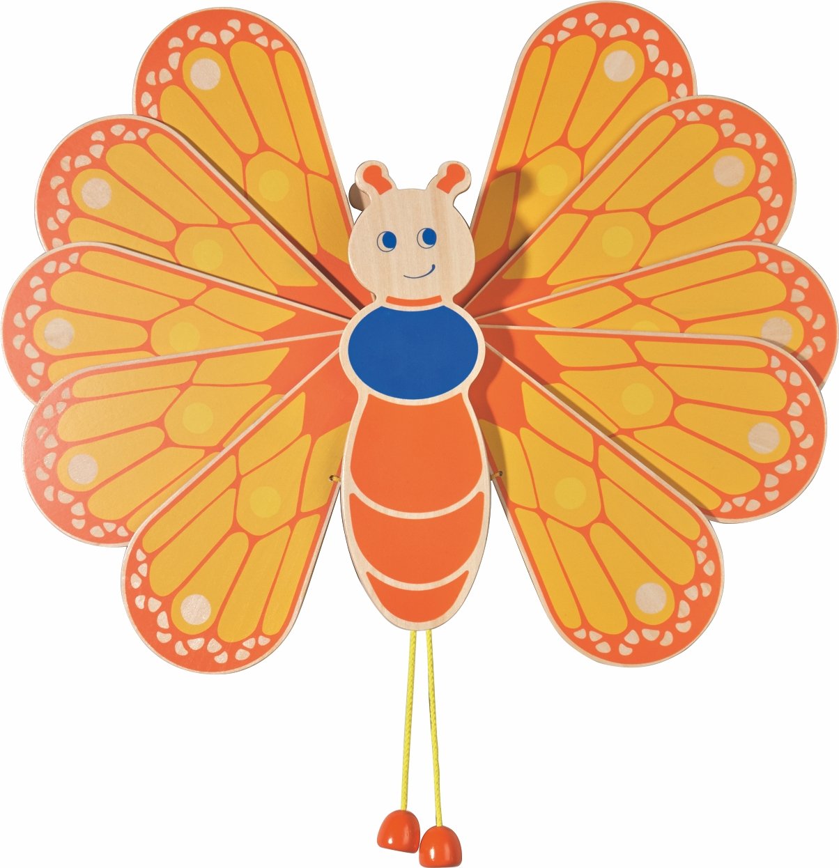 Large Wooden Butterfly Playroom Wall Decor Moveable Wings