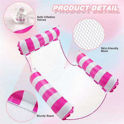 Fidtoy Inflatable Pool Hammock Float Set for Adults