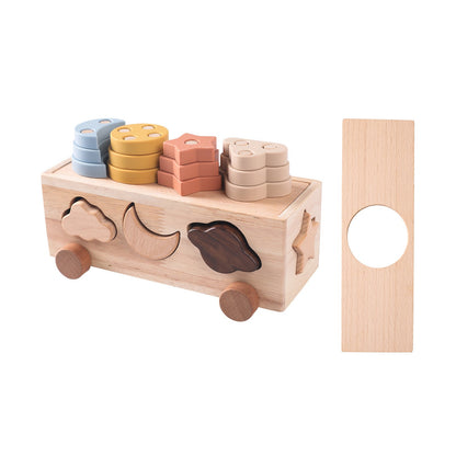 Wooden Multifunctional Early Education Puzzle Toys for Kids | Autism-Friendly Learning & Sensory Play