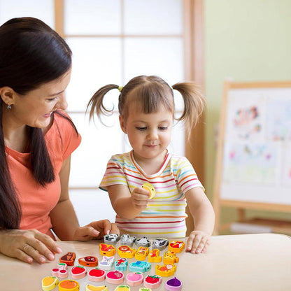 Cordones | Juego Hilo Bricolaje,Juguetes Madera para niños y niñas