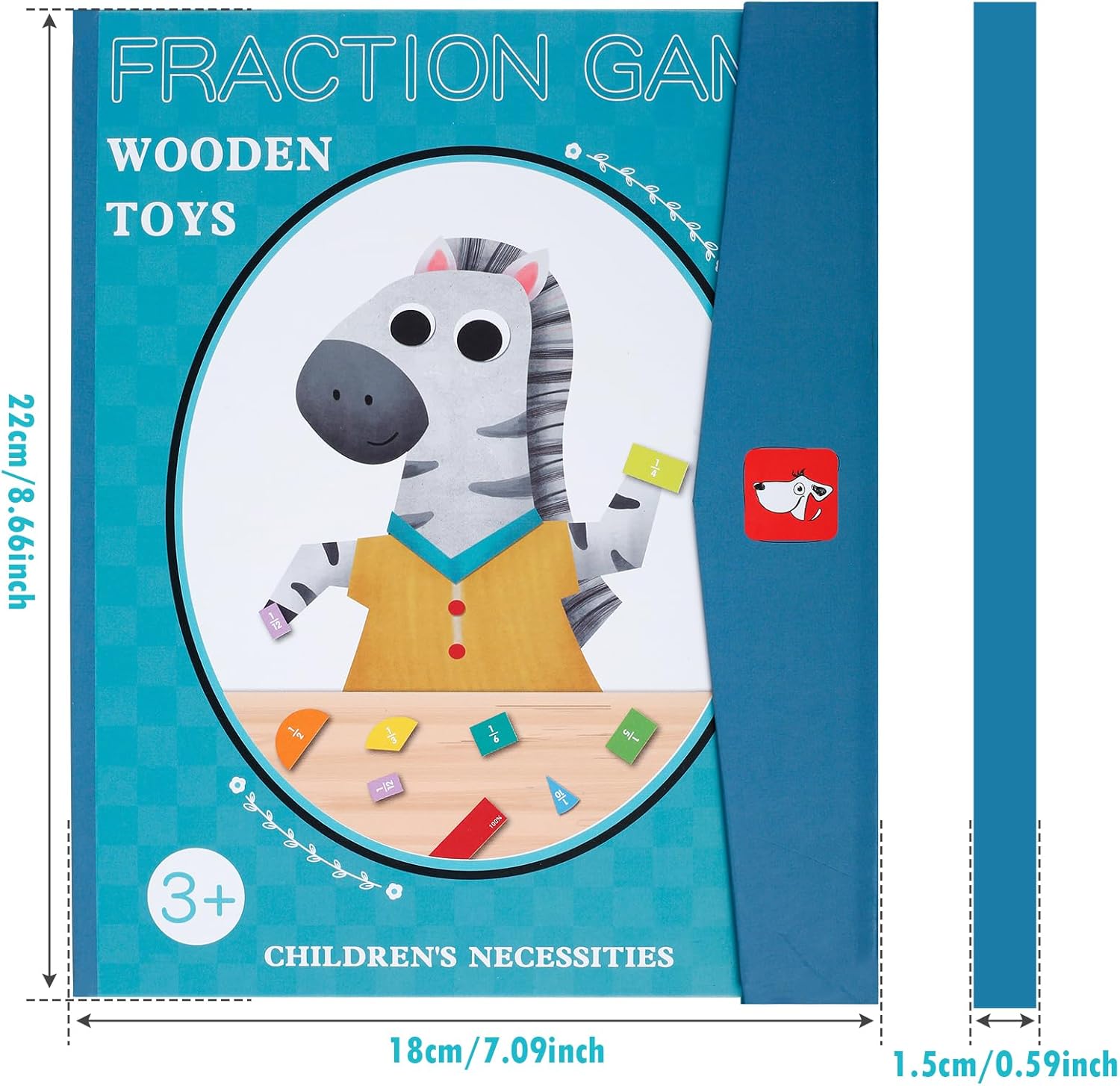 102 Pcs Magnetic Fraction Tiles Circles Set with Pen,Math Counting Board,Montessori Division Board,Fraction Tiles Circles Learning Math Fraction Manipulatives for Kids Preschool Class