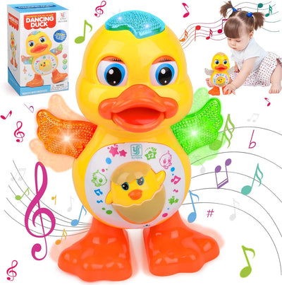 Fidtoy Musical Dancing Duck Toy with Lights and Music – Interactive Moving Duck Toy for Toddlers and Kids