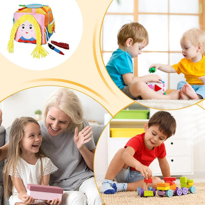 Juguete de caja de pañuelos, juguetes de aprendizaje para bebés de 6 a 12 meses - Caja sensorial con juguetes de actividades para bebés de animales de peluche - Juguetes educativos de animales
