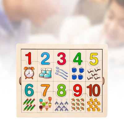 Enakshi® Tablero de rompecabezas digital de aprendizaje de combinación de números para niños, bebés | Juguetes para bebés | Juguetes de desarrollo para bebés