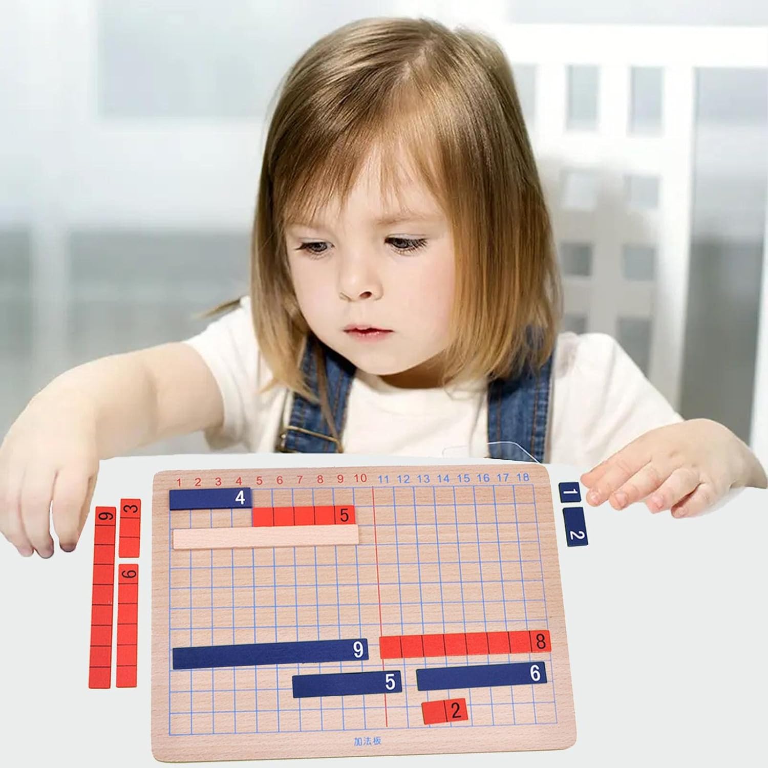 5 Pcs Addition And Subtraction Board - Wooden Subtraction Board,Calculation Board For Kids, Addition & Subtraction Board For Preschool Kid Fpgear