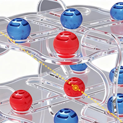Fidtoy Juego de tres en raya 3D retorcido para niños