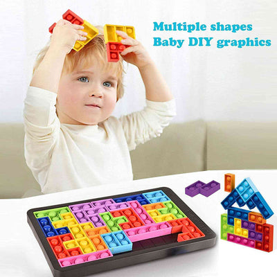 Montessori Australie TetrisPOP™ Puzzle Fidget 2-en-1