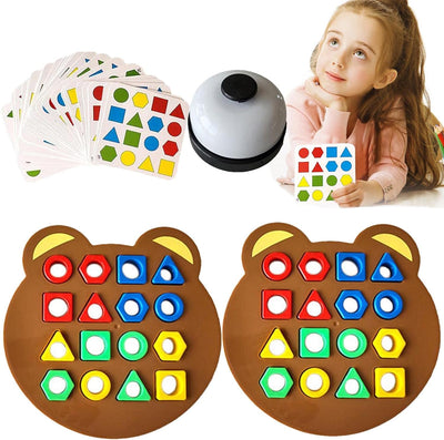 Geometric Shapes and Colors Matching Game