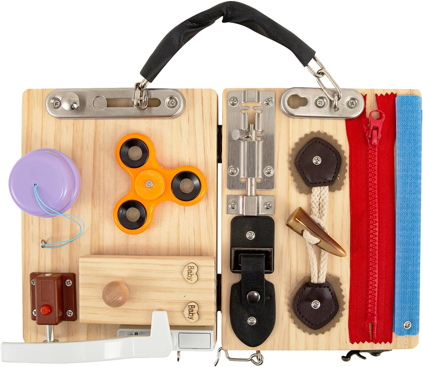 Dementia Activities for Seniors,Dementia Products for Elderly,Busy Board for Adults with Dementia,Fidget Games for Seniors,Sensory Toy for Alzheimer's Patient,Fidget Board,Dementia Gifts