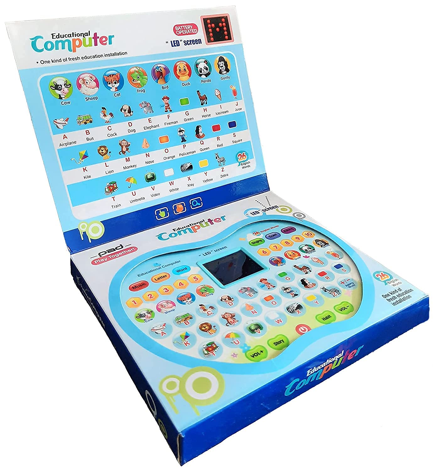 Machine d'apprentissage Apple pour enfants avec écran LED - 018