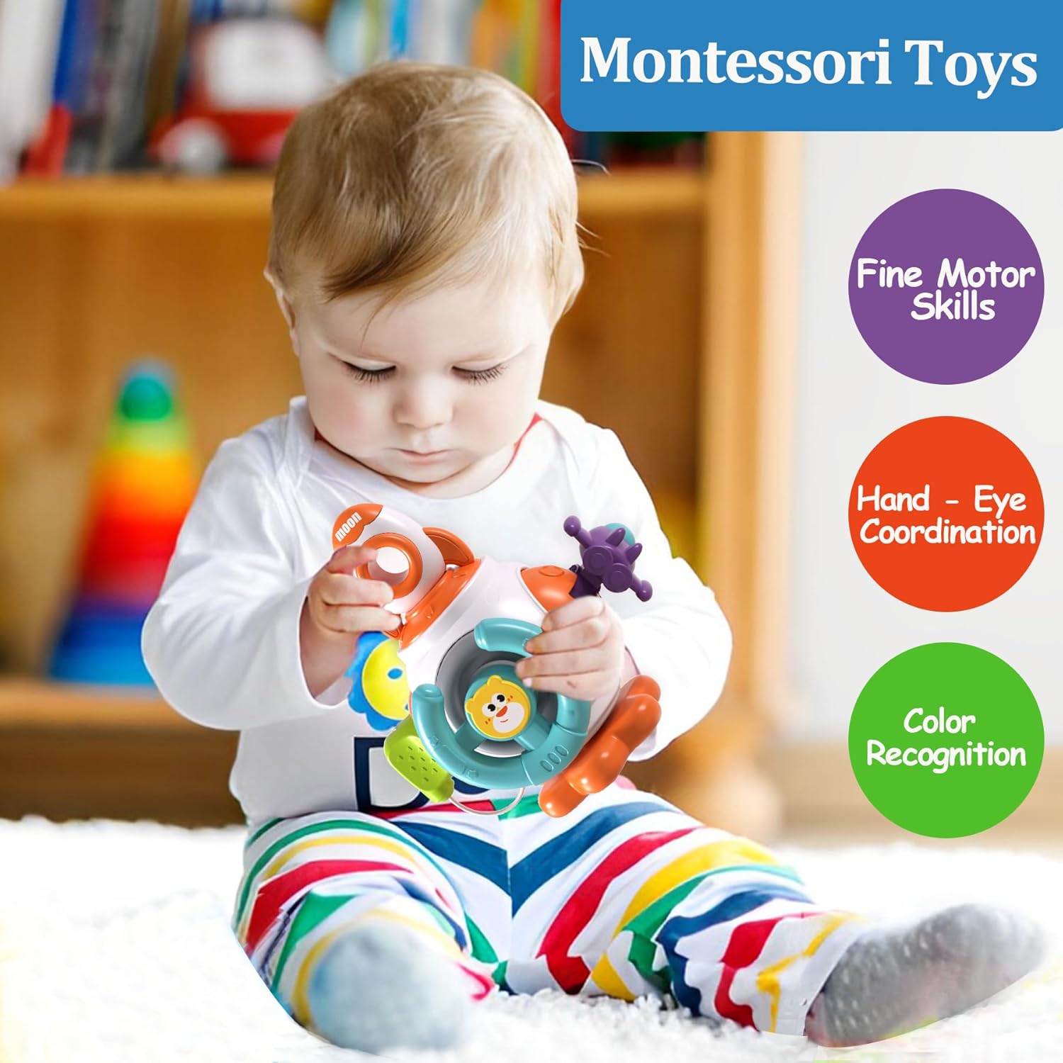 Fidtoy Cube d'activités Montessori pour bébés