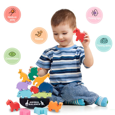Juego de equilibrio Montessori de madera